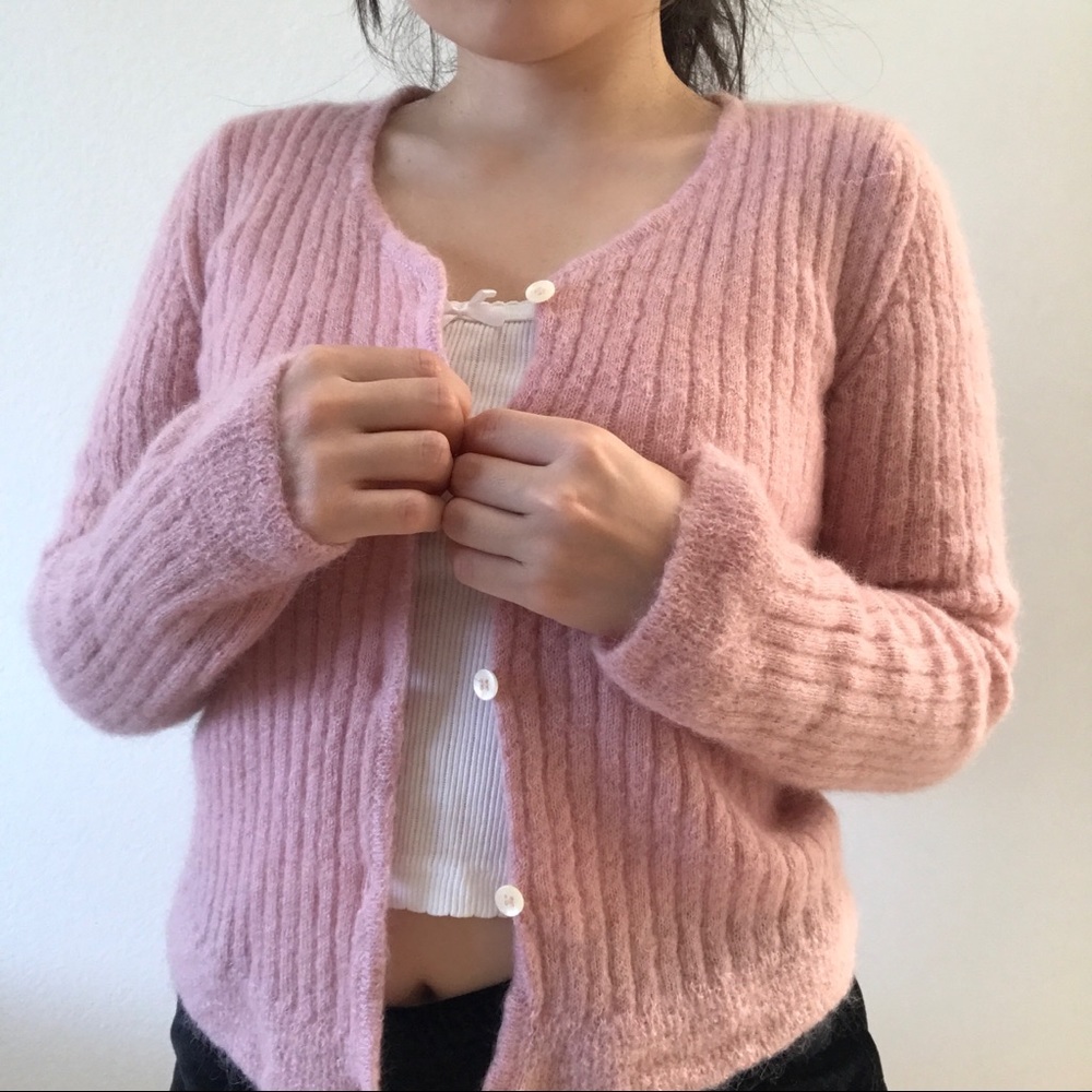 Knit Ribbed Cardigan - Picture 4 of 5